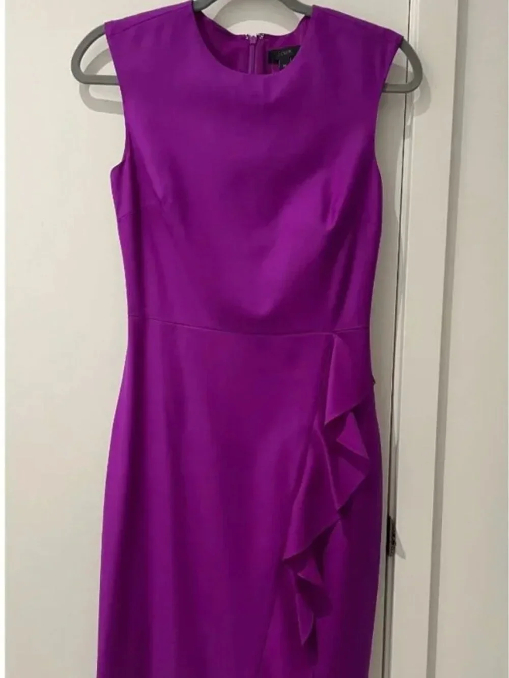 J.Crew Wool Ruffle Dress - Picture 2 of 3